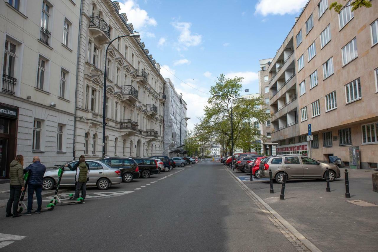 Warszawa, Centrum, Wiejska 15, Kamienica 아파트 외부 사진